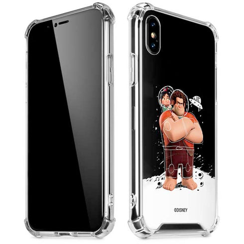Disney Wreck-it Ralph And Vanellope Space Sketch iPhone XS Max Clear Case