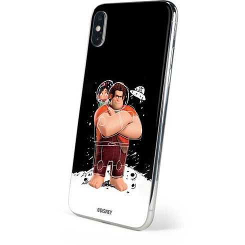 Disney Wreck-it Ralph And Vanellope Space Sketch iPhone XS Skin