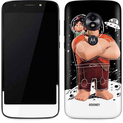Disney Wreck-it Ralph And Vanellope Space Sketch Moto E5 Play Skin