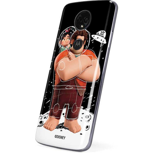 Disney Wreck-it Ralph And Vanellope Space Sketch Moto E5 Plus Skin