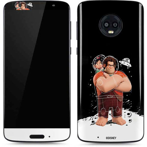 Disney Wreck-it Ralph And Vanellope Space Sketch Moto G6 Skin