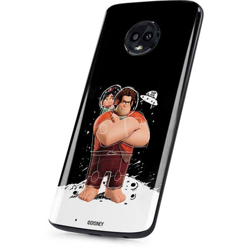 Disney Wreck-it Ralph And Vanellope Space Sketch Moto G6 Skin
