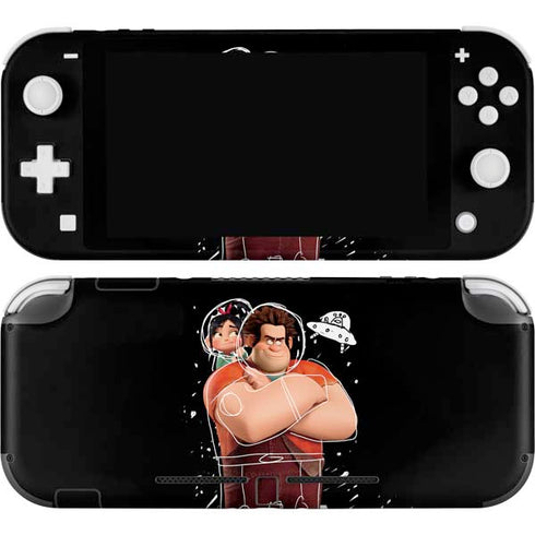 Disney Wreck-it Ralph And Vanellope Space Sketch Nintendo Switch Lite Skin