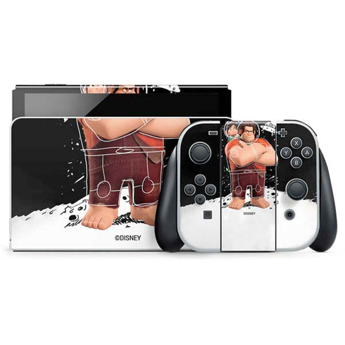 Disney Wreck-it Ralph And Vanellope Space Sketch Nintendo Switch OLED (2021) Skin