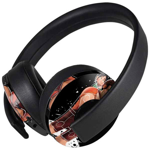 Disney Wreck-it Ralph And Vanellope Space Sketch PlayStation 4 Gold Wireless Headset Skin
