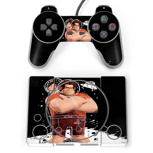 Disney Wreck-it Ralph And Vanellope Space Sketch PlayStation Classic Bundle Skin