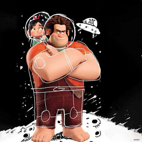 Disney Wreck-it Ralph And Vanellope Space Sketch PS4 Slim Skin