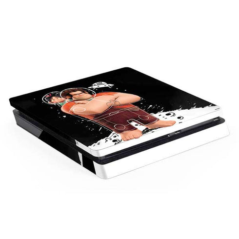 Disney Wreck-it Ralph And Vanellope Space Sketch PS4 Slim Skin