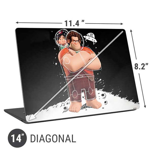 Disney Wreck-it Ralph And Vanellope Space Sketch Universal Laptop 14in (11.4 x 8.2in) Skin