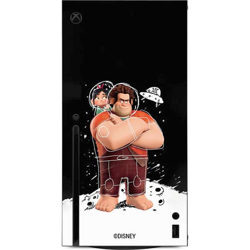 Disney Wreck-it Ralph And Vanellope Space Sketch Xbox Series X Console Skin