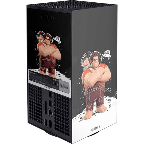 Disney Wreck-it Ralph And Vanellope Space Sketch Xbox Series X Console Skin