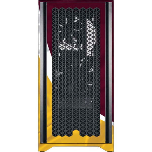 NFL Washington Commanders Flag Corsair 4000D Tempered Glass Mid-Tower ATX Case Skin