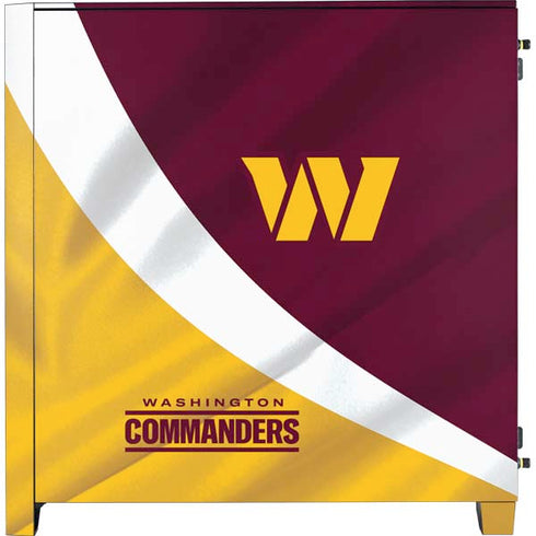 NFL Washington Commanders Flag Corsair 4000D Tempered Glass Mid-Tower ATX Case Skin