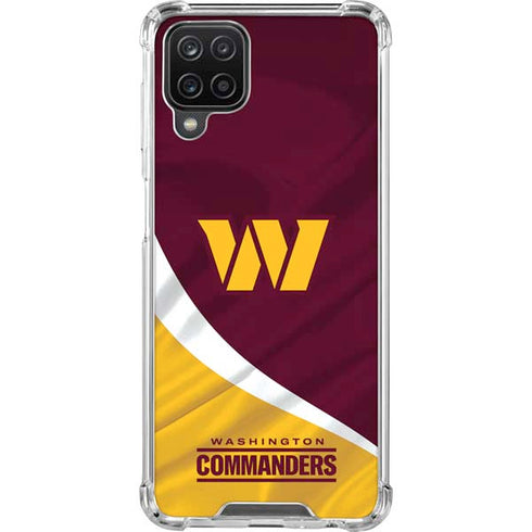 NFL Washington Commanders Flag Galaxy A12 Clear Case