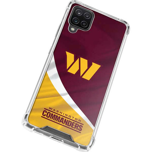 NFL Washington Commanders Flag Galaxy A12 Clear Case
