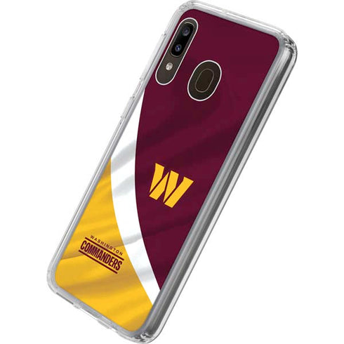 NFL Washington Commanders Flag Galaxy A20 Clear Case