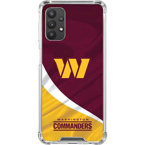 NFL Washington Commanders Flag Galaxy A32 5G Clear Case