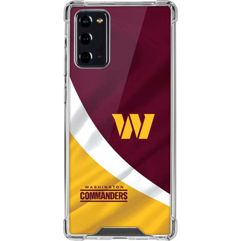 NFL Washington Commanders Flag Galaxy Note20 5G Clear Case