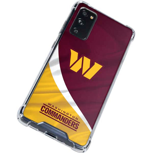 NFL Washington Commanders Flag Galaxy S20 FE Clear Case
