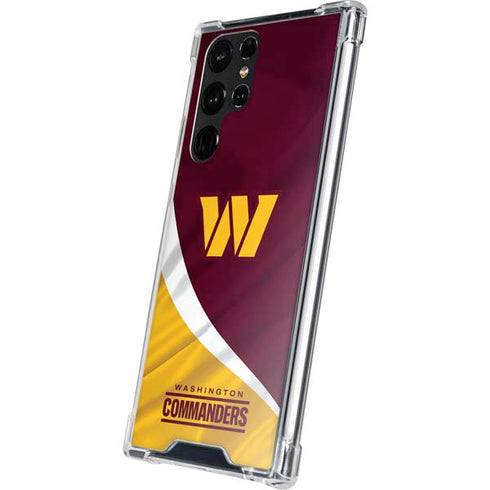 NFL Washington Commanders Flag Galaxy S22 Ultra Clear Case
