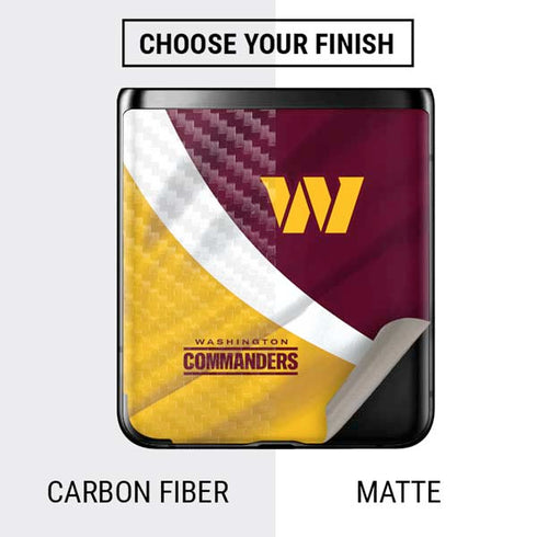 NFL Washington Commanders Flag Galaxy Z Flip Skin