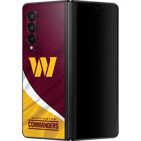 NFL Washington Commanders Flag Galaxy Z Fold3 5G Skin