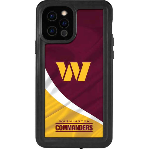 NFL Washington Commanders Flag iPhone 12 Pro Waterproof Case