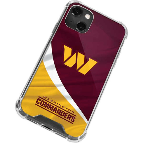 NFL Washington Commanders Flag iPhone 13 Mini Clear Case