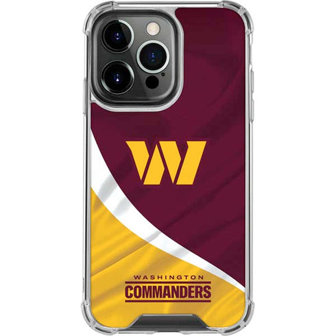 NFL Washington Commanders Flag iPhone 13 Pro Clear Case