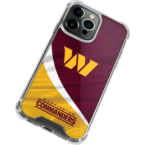 NFL Washington Commanders Flag iPhone 13 Pro Clear Case