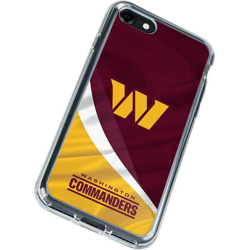 NFL Washington Commanders Flag iPhone SE (2nd & 3rd Gen) Clear Case