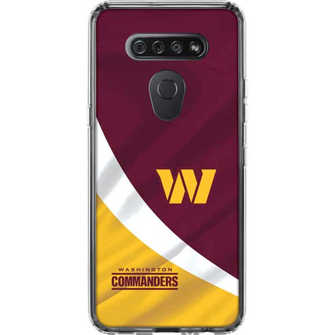 NFL Washington Commanders Flag LG K51/Q51 Clear Case