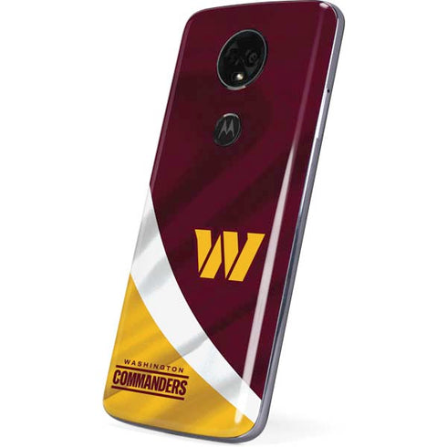 NFL Washington Commanders Flag Moto E5 Plus Skin