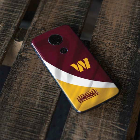 NFL Washington Commanders Flag Moto E5 Plus Skin