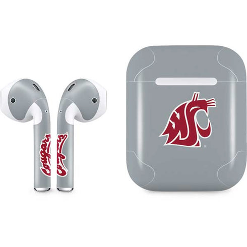 WSU Cougars Logo Apple AirPods Skin