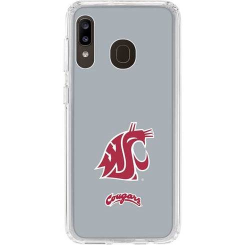 WSU Cougars Logo Galaxy A20 Clear Case