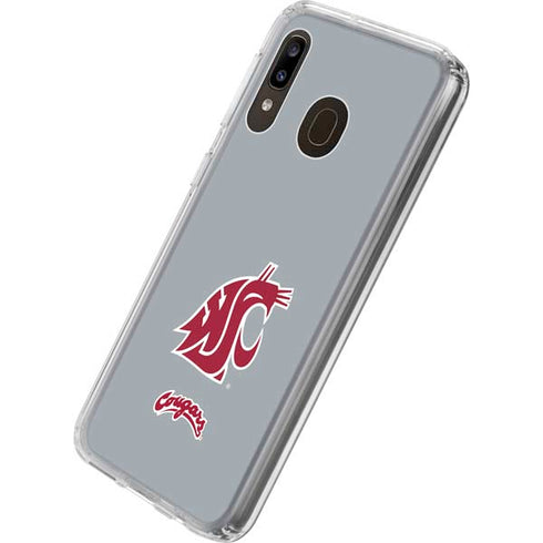 WSU Cougars Logo Galaxy A20 Clear Case