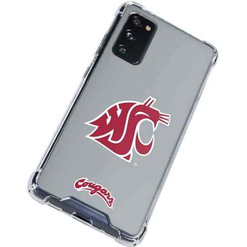 WSU Cougars Logo Galaxy S20 FE Clear Case