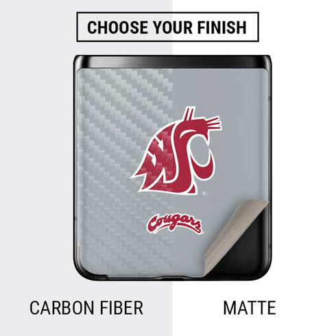 WSU Cougars Logo Galaxy Z Flip Skin