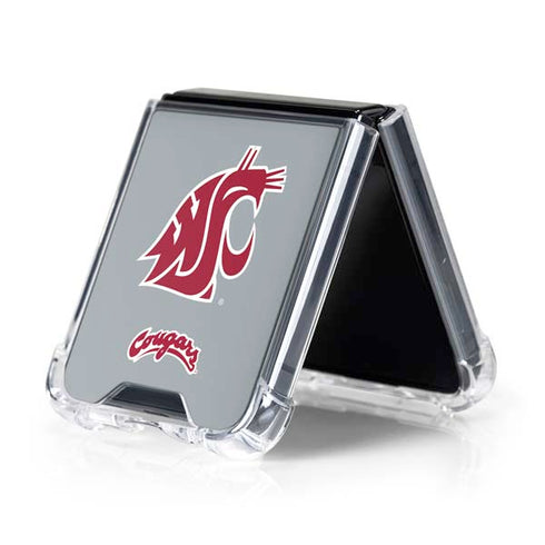 Washington State University WSU Cougars Galaxy Z Flip5 5G Clear Case