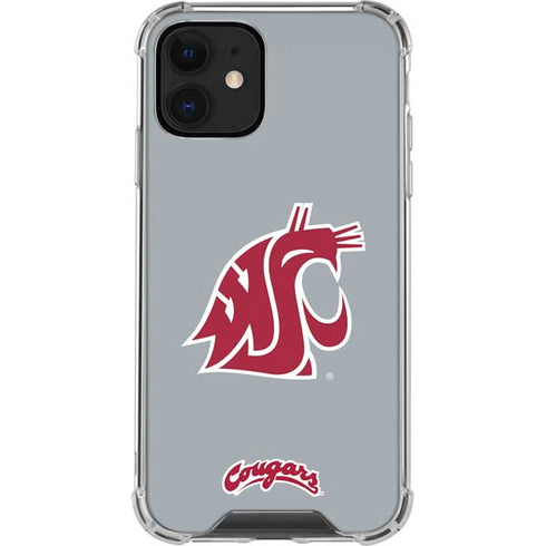 WSU Cougars Logo iPhone 12 Clear Case