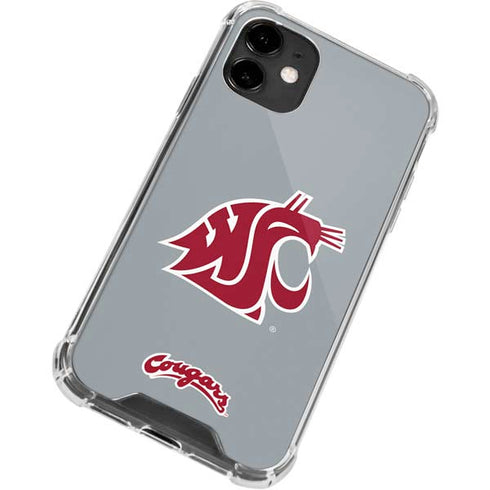 WSU Cougars Logo iPhone 12 Clear Case