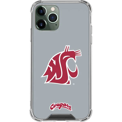 WSU Cougars Logo iPhone 12 Pro Clear Case