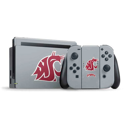 WSU Cougars Logo Nintendo Switch Bundle Skin