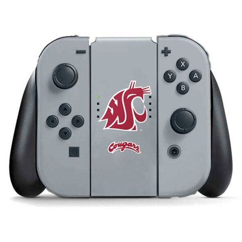 Washington State University WSU Cougars Nintendo Switch (2017-2021) Joy-Con Controller Skin