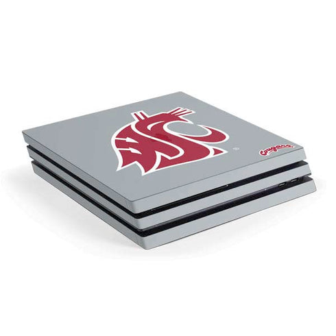 WSU Cougars Logo PS4 Pro Console Skin