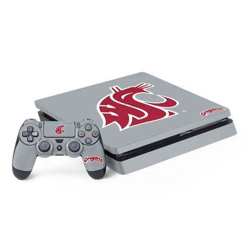 WSU Cougars Logo PS4 Slim Bundle Skin