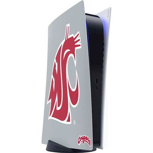 WSU Cougars Logo PS5 Digital Edition Console Skin