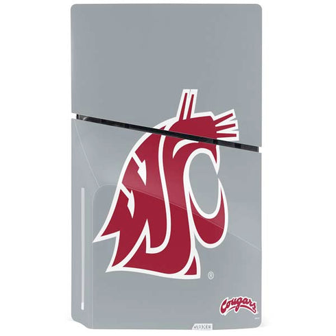 Washington State University WSU Cougars PS5 Slim Disk Console Skin