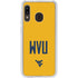 West Virginia University WVU Galaxy A20 Clear Case